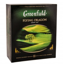 Чай Greenfield Flying Dragon, зеленый в пакетиках, 100 шт.