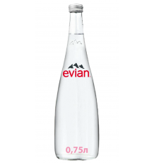 Вода Evian негазированная, стекло, 0,75 л