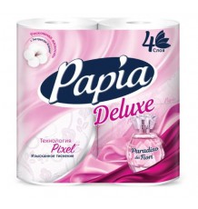 Туалетная бумага Papia Deluxe Paradiso del Fiori, четырёхслойная, 4 шт