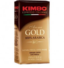 Кофе молотый Kimbo Aroma Gold Arabica вакуумная упаковка, 250 г