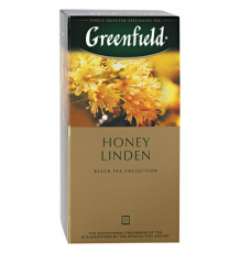 Чай Greenfield Honey Linden черный в пакетиках, 25 шт.