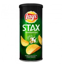 Чипсы Lay's Stax картофельные Зеленый лук, 110 г