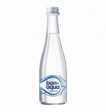 Вода питьевая Bonaqua газированная, стекло, 0,33 л