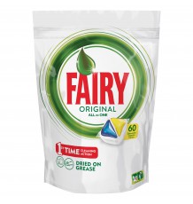 Fairy Original All in 1 капсулы (лимон) для посудомоечной машины, 60 шт.