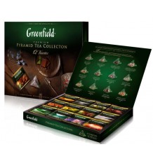 Чай Greenfield Pyramid Tea Collection 12 varieties ассорти в пирамидках подарочный набор, 60 шт.