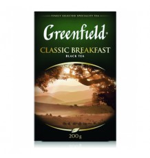 Чай Greenfield Classic Breakfast, черный крупнолистовой, 200 г