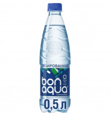 Вода Bonaqua питьевая газированная, ПЭТ, 0,5 л