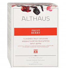 Чай Фруктовый Althaus Fruit Berry с Ароматом Клубники и Ванили, 15 шт *2,75 г