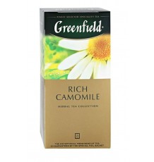 Чай Greenfield Rich Camomile, травяной в пакетиках, 25 шт.