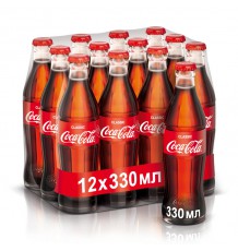 Газированный напиток Coca-Cola Classic, стекло, 0,33 л х 12 шт.