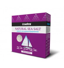Соль Setra морская йодированная крупная, 500 г