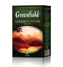 Чай Greenfield Golden Ceylon, Черный Крупнолистовой, 100г