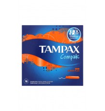 Тампоны TAMPAX Compak женские гигиенические с аппликатором Super Duo, 16 шт.