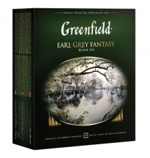 Чай Greenfield Earl Grey Fantasy, черный в пакетиках, 100 шт.