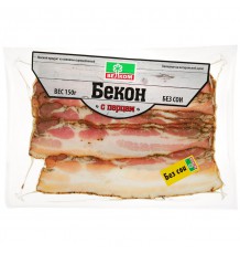 Велком Бекон С перцем сырокопченый из свинины, нарезка, 150 г