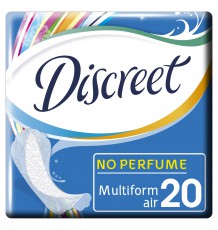 DISCREET Женские гигиенические прокладки на каждый день Air Multiform Single 20шт