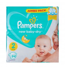 Подгузники Pampers New Baby-Dry Mini (4-8 кг), 94 шт.