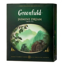 Чай Greenfield Jasmine Dream, зеленый в пакетиках, 100 шт.