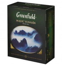 Чай Greenfield Magic Yunnan, черный в пакетиках, 100 шт.