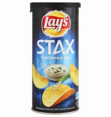 Чипсы Lay's Stax картофельные Сметана и лук, 110 г