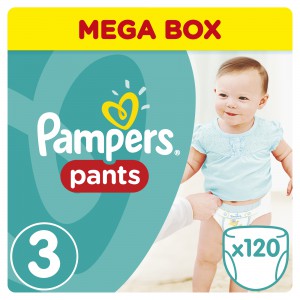 Подгузники - трусики Pampers Pants для мальчиков и девочек Midi (6-11кг), 120 шт.