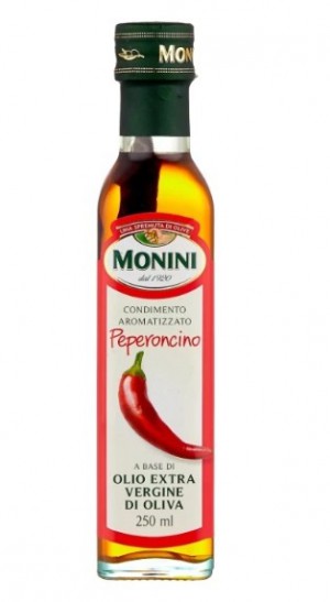 Масло Monini Extra Virgin Оливковое с красным острым перцем, стекло, 250 мл