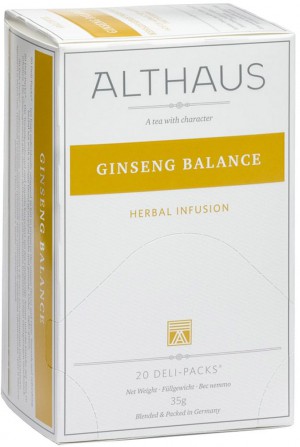 Чай Травяной Althaus Ginseng Balance, 20 шт *1,75 г