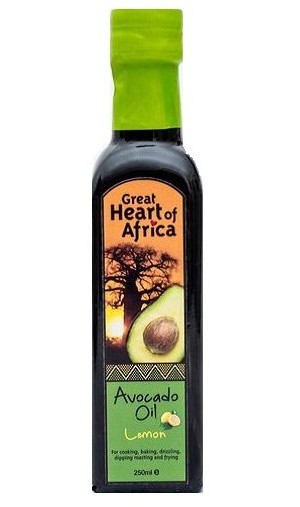 Масло авокадо со вкусом лимона Great Hearts of Africa, 250 мл