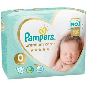 Подгузники Pampers Premium Care Newborn (1,5 - 2,5 кг) 30 шт.