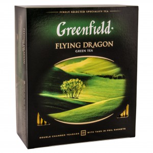 Чай Greenfield Flying Dragon, зеленый в пакетиках, 100 шт.