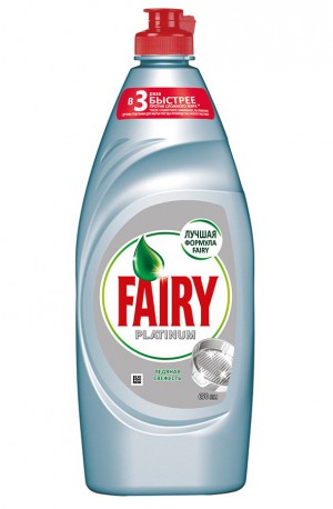 Fairy Platinum Средство для мытья посуды Ледяная свежесть, 650 мл