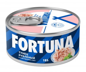 Fortuna Тунец рубленый в собственном соку, 185 г