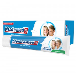 Зубная паста BLEND A MED Анти-Кариес Здоровая Белизна Деликатное отбеливание, 100 мл