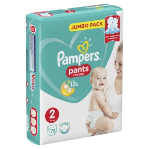 Детские Подгузники Трусики Pampers Pants "2" (4-8 кг) , 72 шт