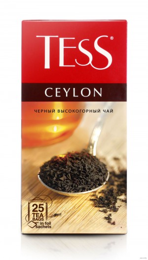 Чай Tess Ceylon, черный в пакетиках, 25 шт.