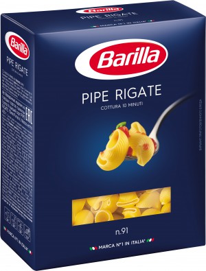 Паста Barilla Pipe Rigate n.91, 450 г