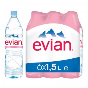 Вода Evian негазированная, ПЭТ, 1,5 л х 6 шт.