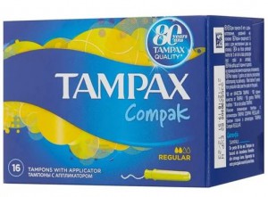 TAMPAX Тампоны Compak женские гигиенические с аппликатором Regular Duo, 16 шт.
