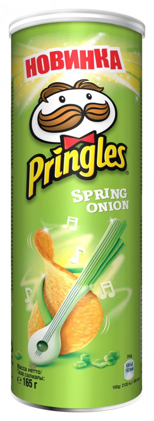 Чипсы Pringles картофельные Spring onion, 165 г