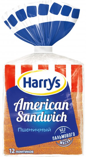 Harrys Хлеб Сандвичный пшеничный, 470 г х 10 шт.