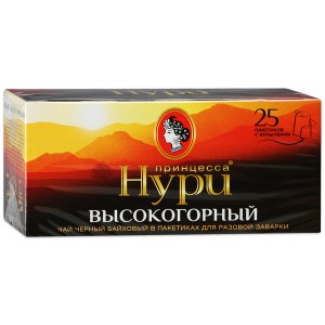 Чай Принцесса Нури Высокогорный черный, в пакетиках, 25 шт.