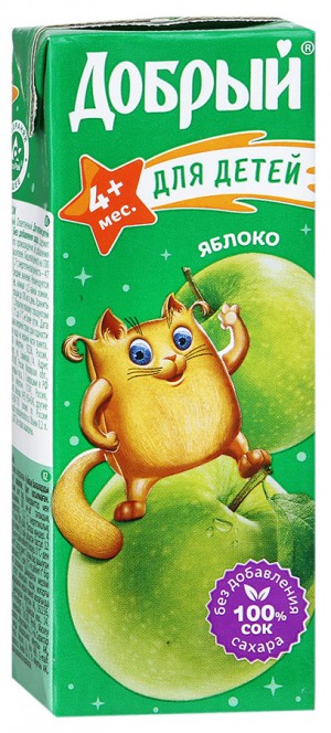 Сок Добрый для детей Яблоко, 0,2 л