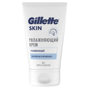 Gillette Skin Крем после Бритья Ухаживающий, с Маслом Ши и Витамином Е, 100 мл