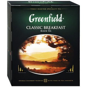 Чай Greenfield Classic Breakfast, черный в пакетиках, 100 шт.