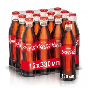 Газированный напиток Coca-Cola Classic, стекло, 0,33 л х 12 шт.