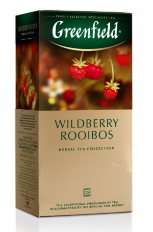Чайный напиток Greenfield Wildberry Rooibos, в пакетиках, 25 шт.
