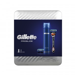 Подарочный Набор Gillette Fusion ProGlide Flexball Станок+1 см.касс.+ Гель для Бритья Fusion Sensitive 200 мл