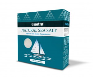 Setra Соль морская йодированная мелкая, 500 г