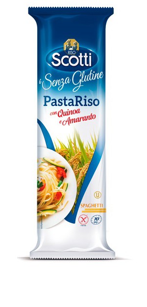 Riso Scotti Макароны RisoVital Spaghetti из рисовой муки, с киноа и амарантом без глютена, 250 г