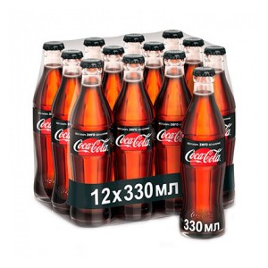 Газированный напиток Coca-Cola Zero, 0,33 л х 12 шт.